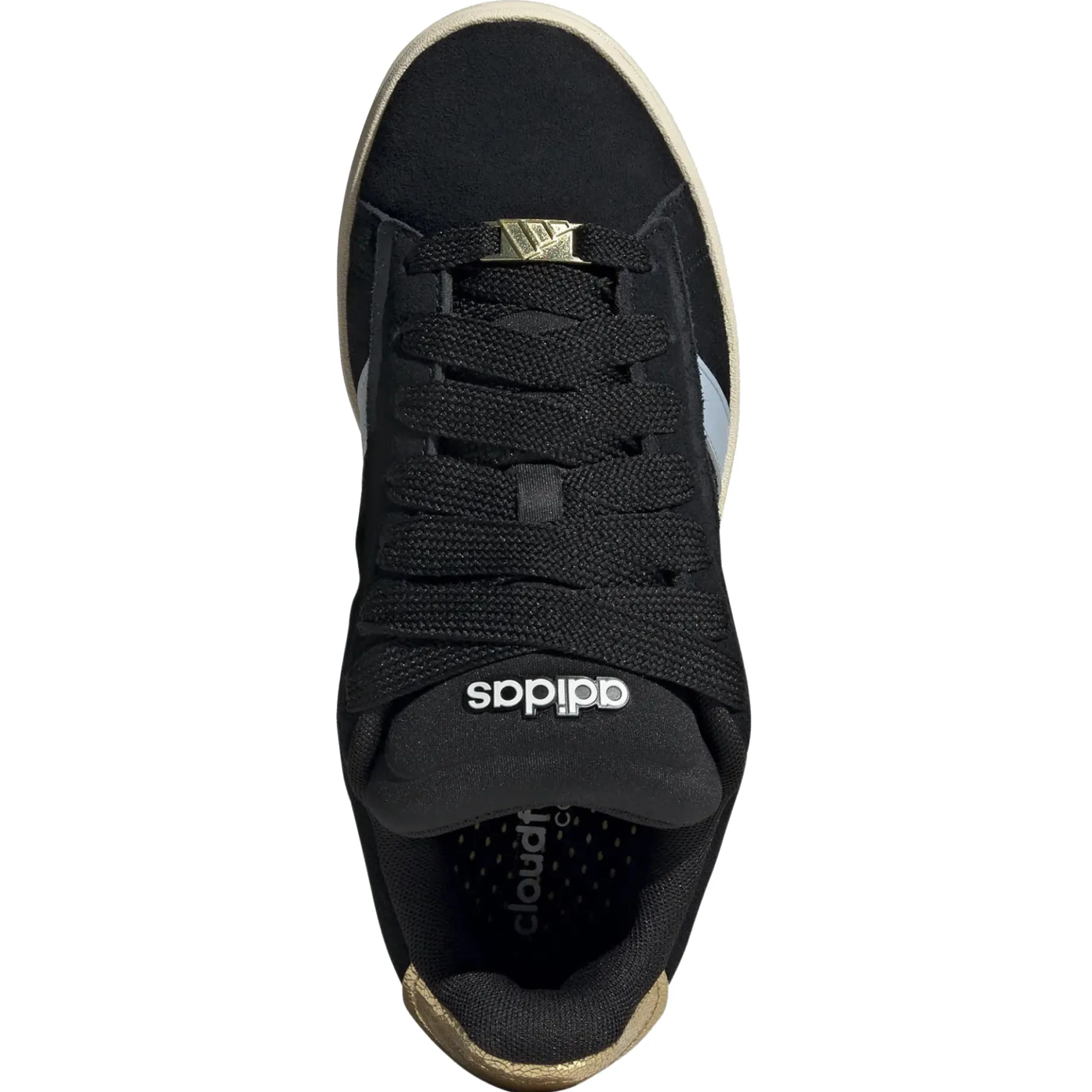 Grand Court Alpha 00s Sneaker - Schuh Women (core black/wonder blue/gold met., 40)