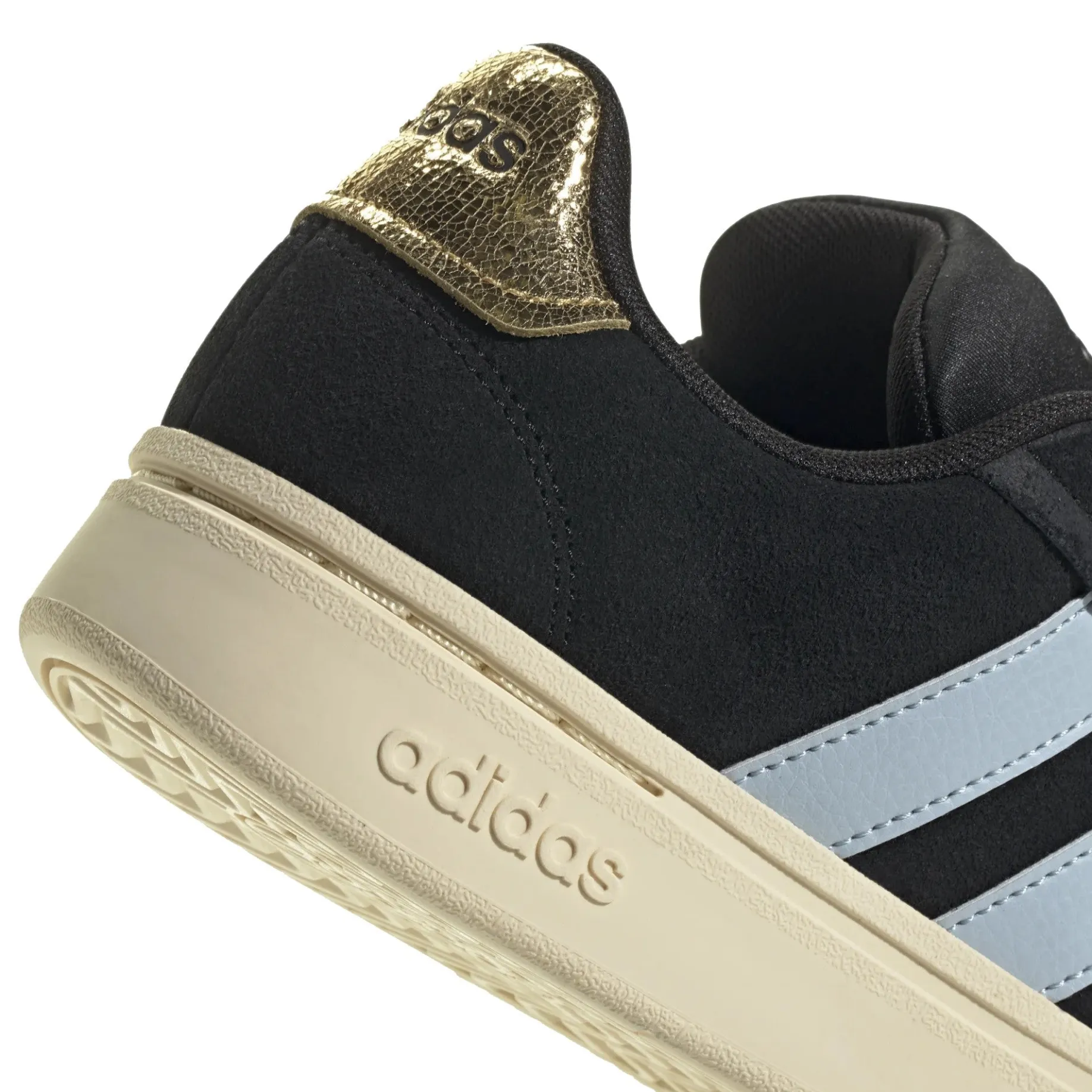 Grand Court Alpha 00s Sneaker - Schuh Women (core black/wonder blue/gold met., 39 1/3)