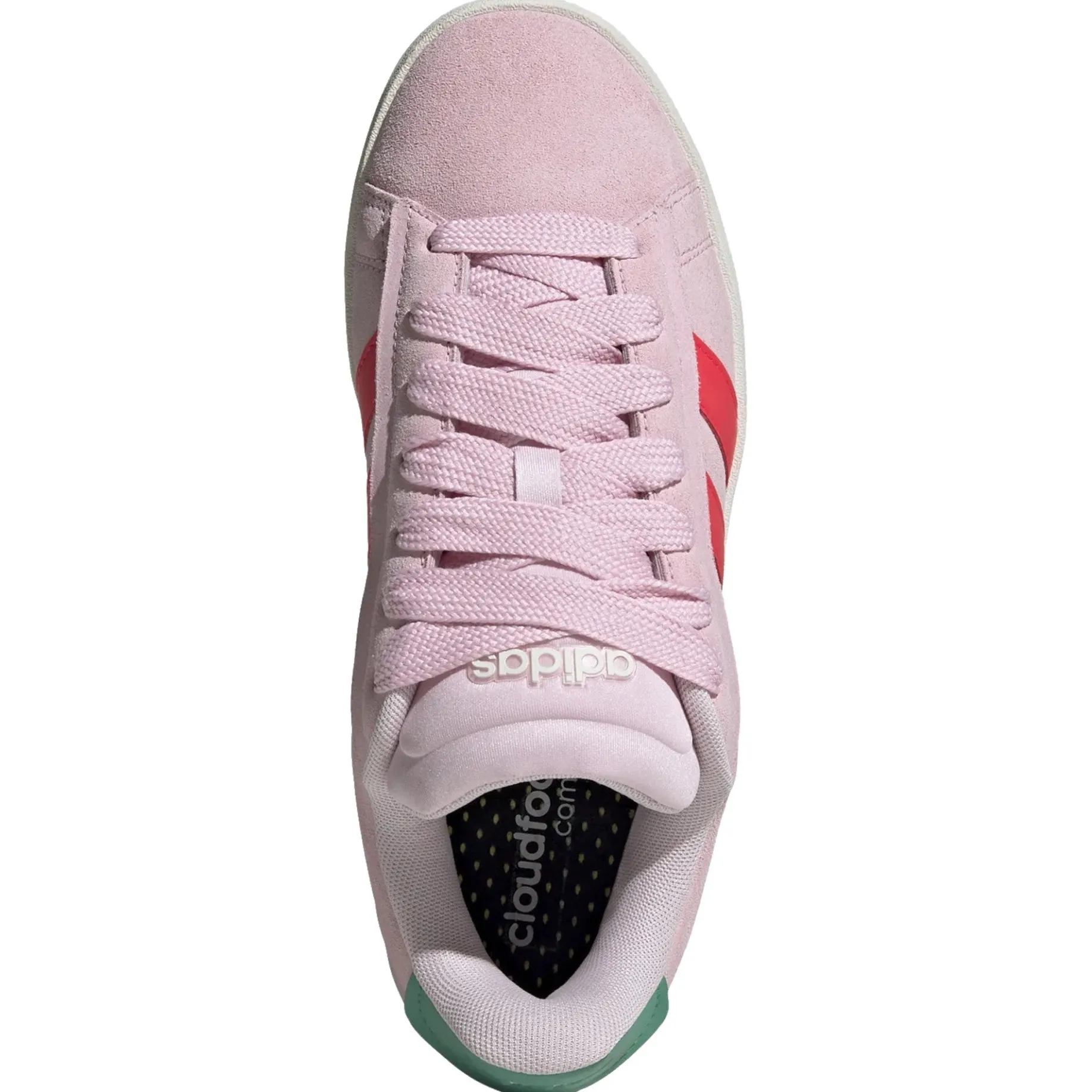 Grand Court Alpha 00s Sneaker - Schuh Women (clear pink/lucid red/court green, 38 2/3)