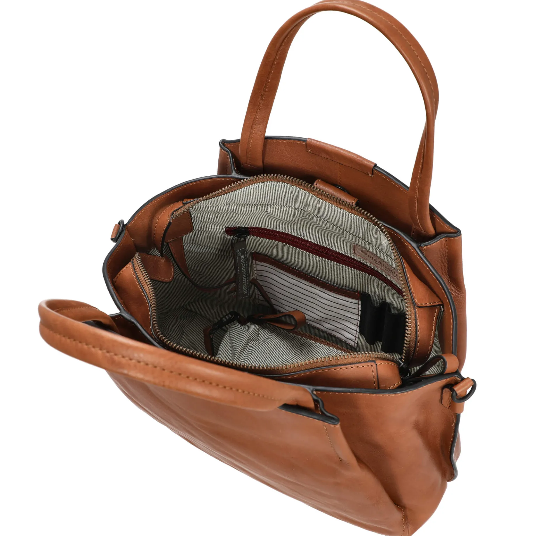 Grandmas Luxury Club Mrs. Chiffon Pie - Henkeltasche 33 cm (caramel)