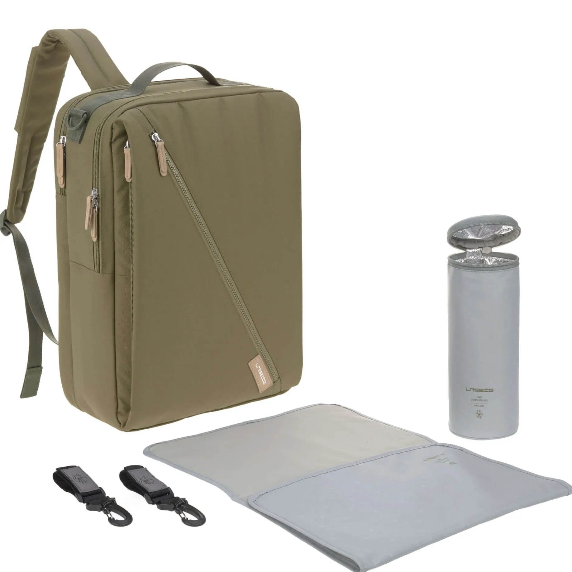Green Label Tidy Talent - Wickelrucksack 15" 45 cm (olive)