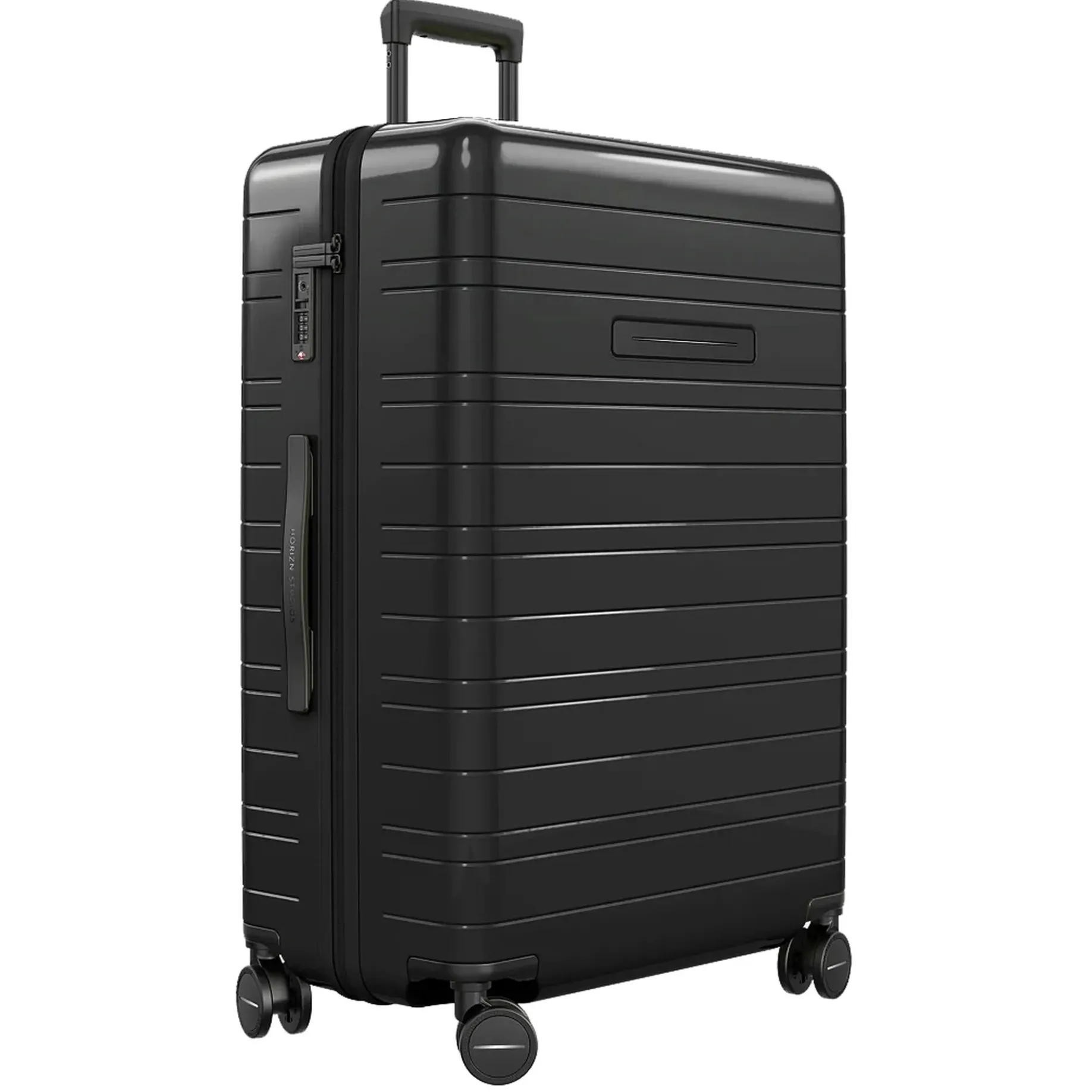 H7 Essential Check In - 4-Rollen-Trolley 77 cm (glossy all black)