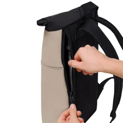 Hajo Mini Aloe Rolltop - Rucksack 16'' 42 cm (sand/black)