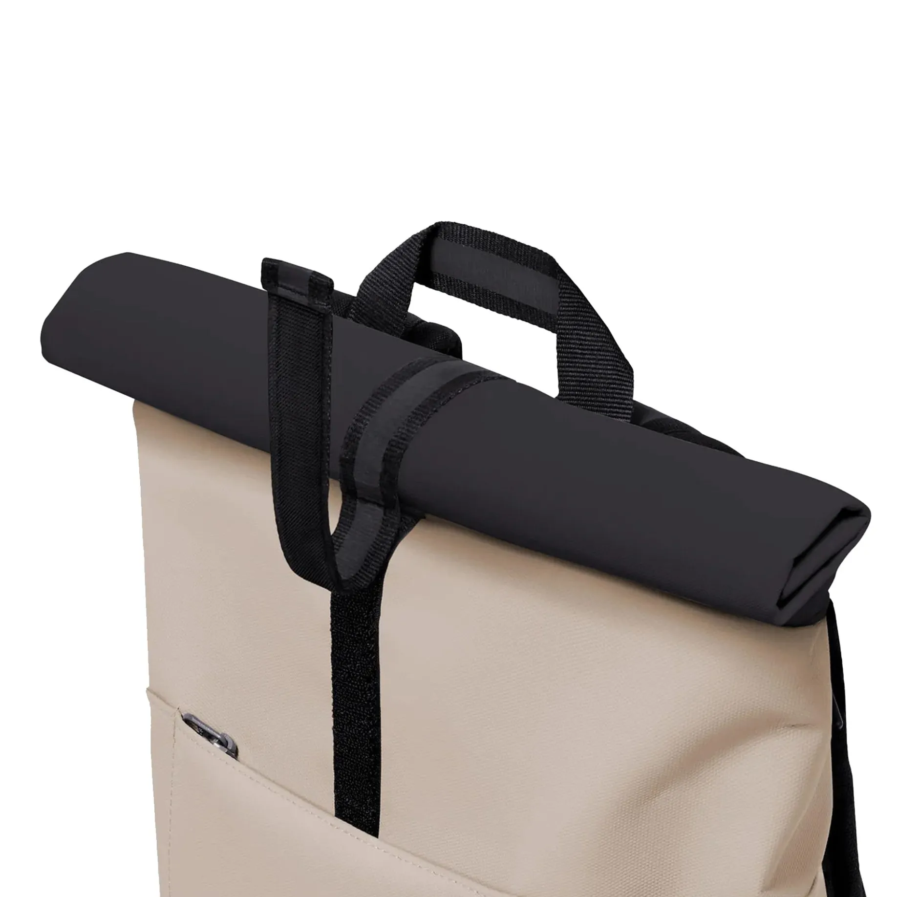 Hajo Mini Aloe Rolltop - Rucksack 16'' 42 cm (sand/black)
