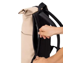 Hajo Mini Lotus Rolltop - Rucksack 16'' 42 cm (light almond)