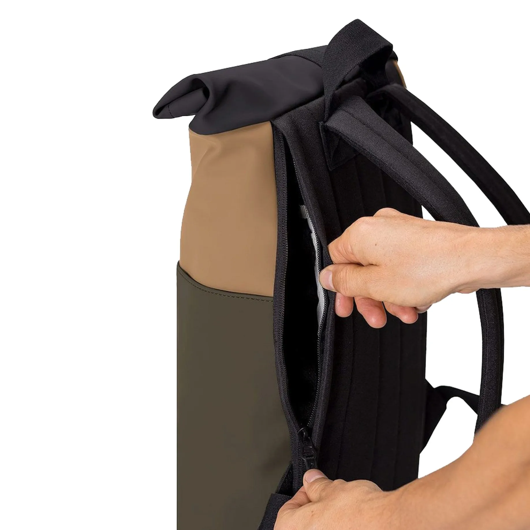 Hajo Mini Lotus Rolltop - Rucksack 16'' 42 cm (olive/almond)