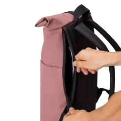 Hajo Mini Lotus Rolltop - Rucksack 16'' 42 cm (dark rose)