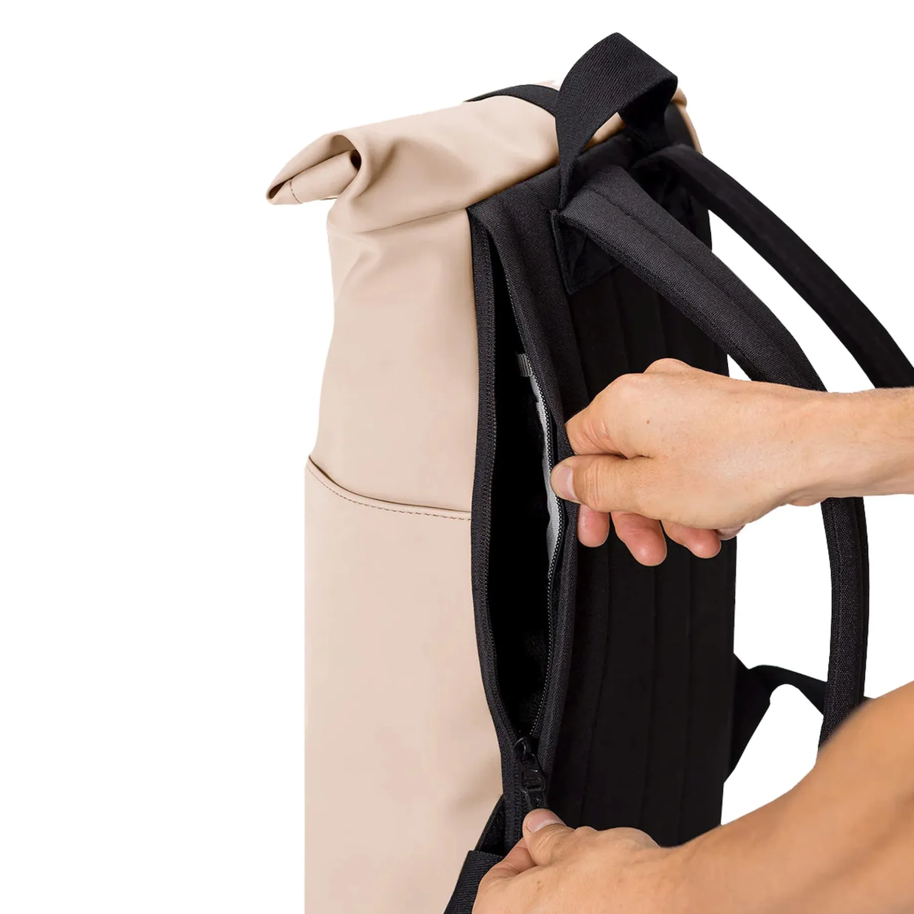 Hajo Mini Lotus Rolltop - Rucksack 16'' 42 cm (light apricot)