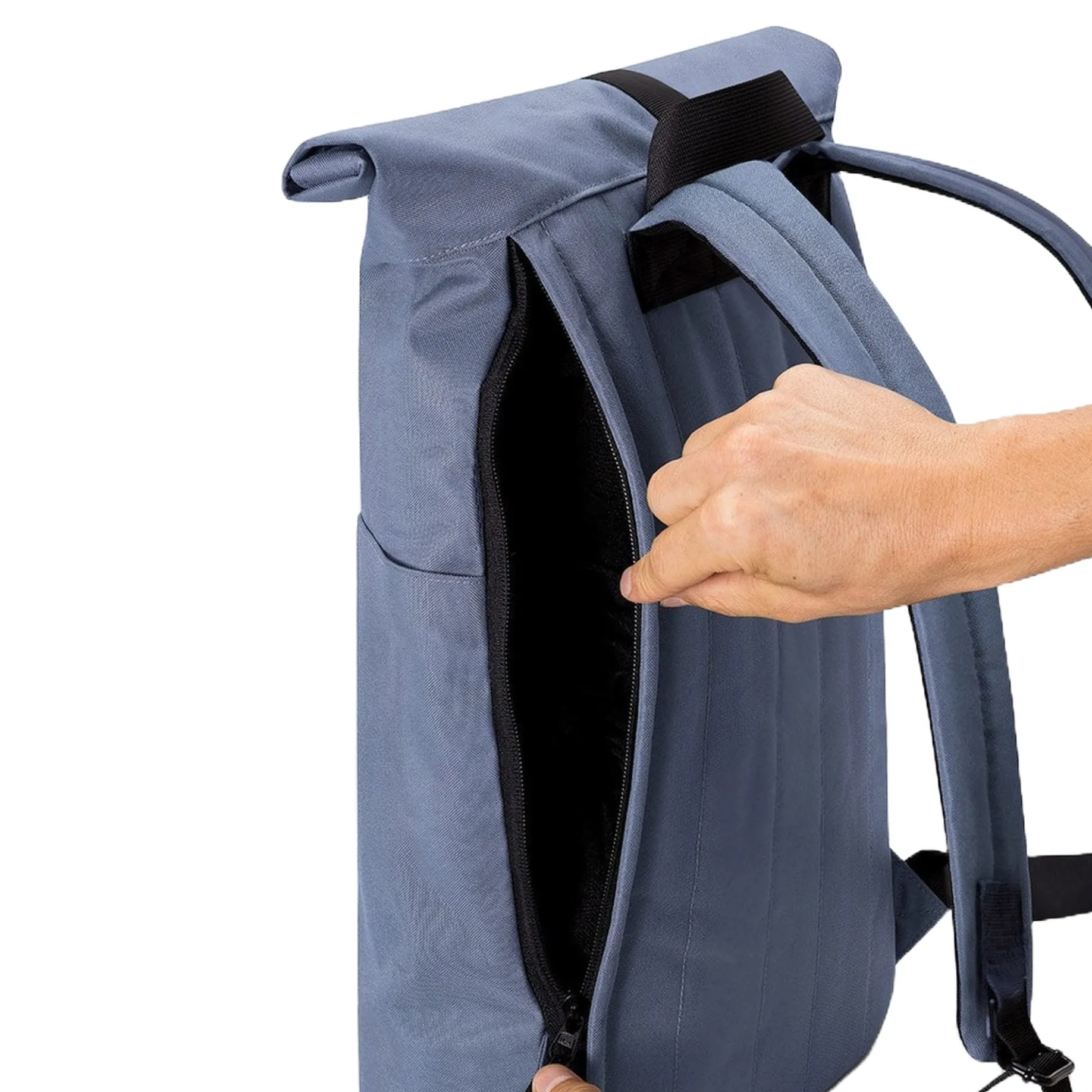 Hajo Mini Stealth - Rolltoprucksack 16'' 42 cm (steel blue)