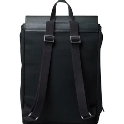 Hege Metal Hook - Rucksack 15" 42 cm (black with black leather)