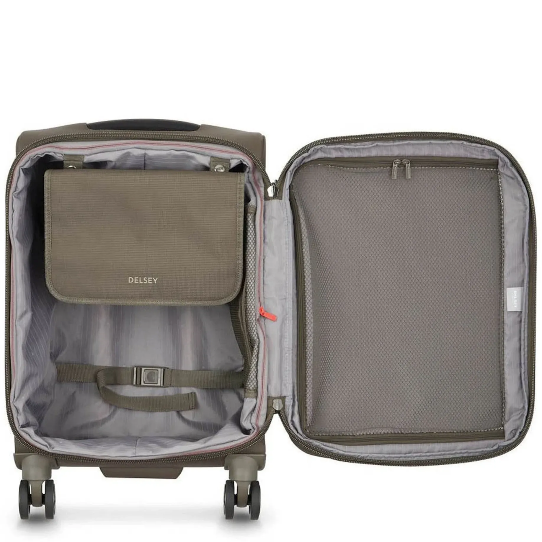 Helium Dlx 2.0 Slim Line - 4-Rollen-Kabinentrolley 55 cm (mokka)