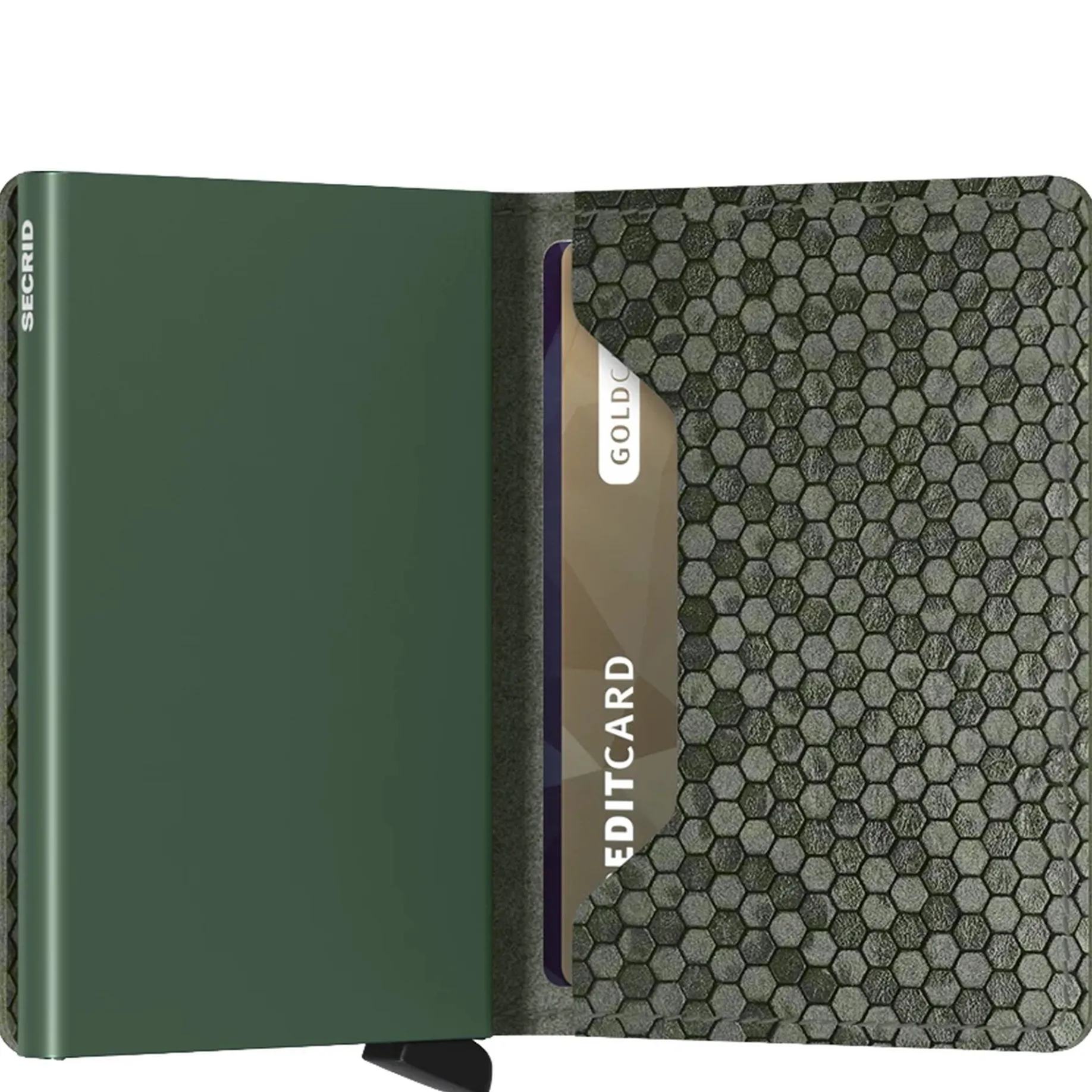 Hexagon Slimwallet - Geldbörse 6cc 10.2 cm RFID (green)