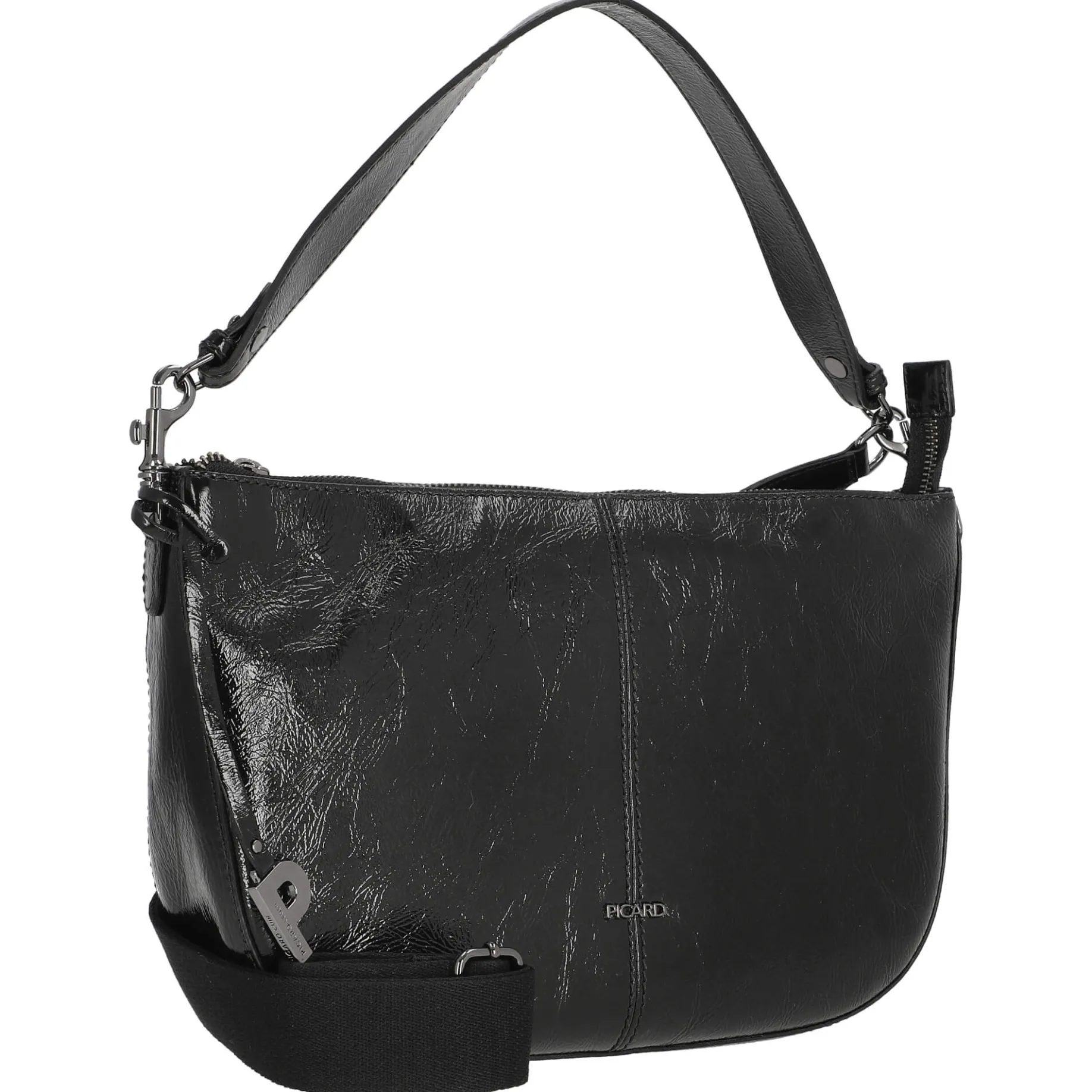 Himalaya - Schultertasche 33 cm Rindsleder (black)