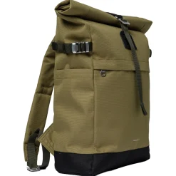 Icon Rolltop - Rucksack M 14" 60 cm (olive drab with black leather)