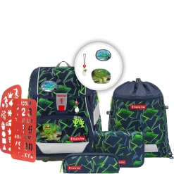 2in1 Plus - Schulranzen Set 6tlg. (Wild T-Rex Taro)