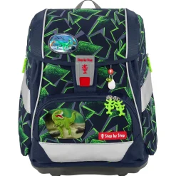 2in1 Plus - Schulranzen Set 6tlg. (Wild T-Rex Taro)