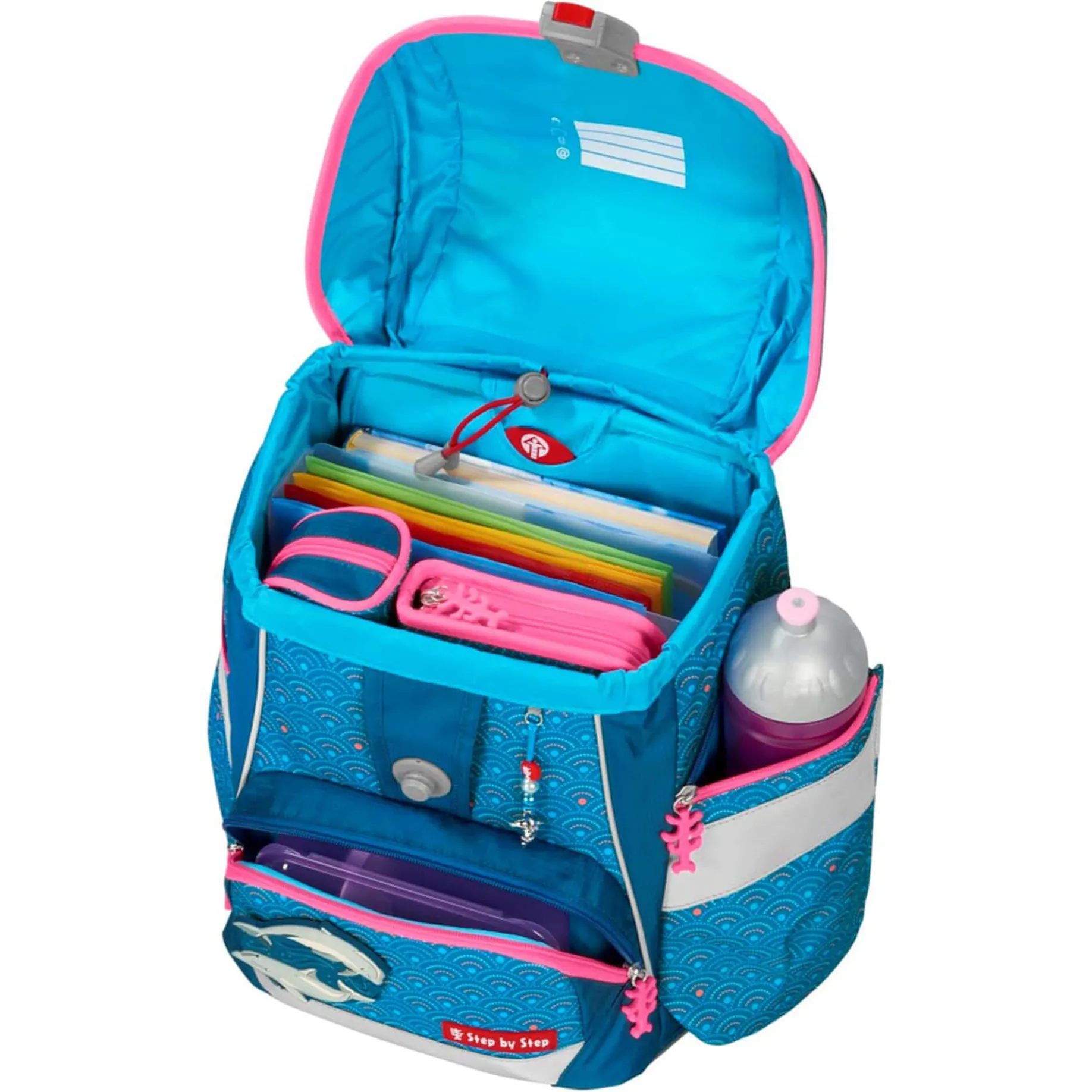 2in1 Plus - Schulranzen Set 6tlg. (Dolphin Pippa)