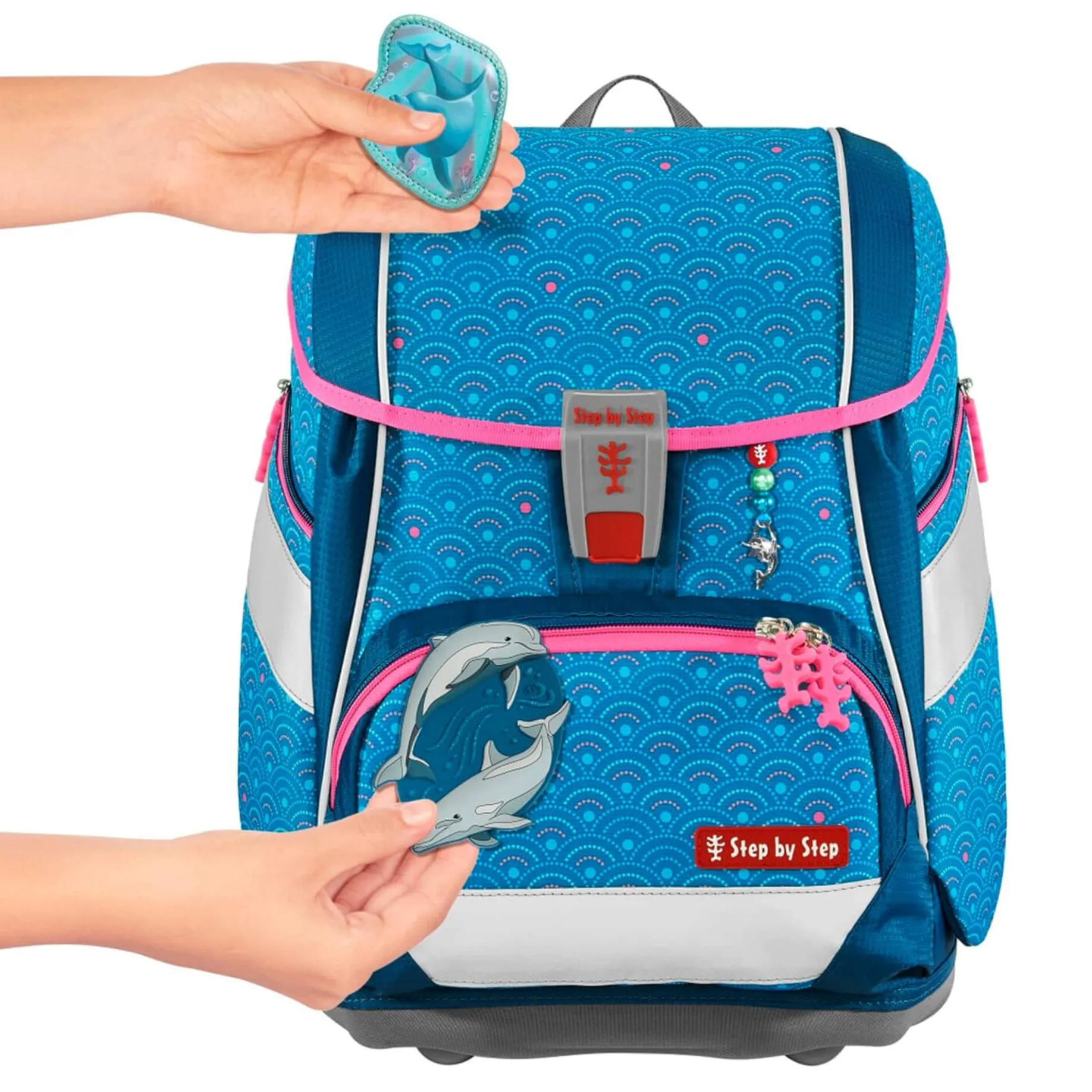 2in1 Plus - Schulranzen Set 6tlg. (Dolphin Pippa)