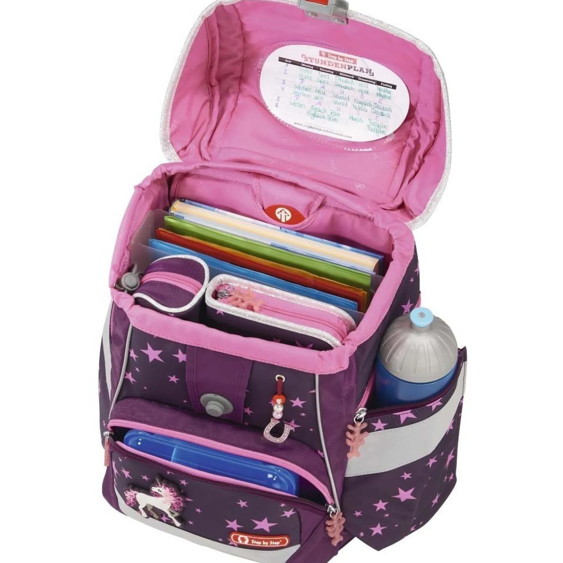 2in1 Plus - Schulranzen Set 6tlg. (Unicorn)
