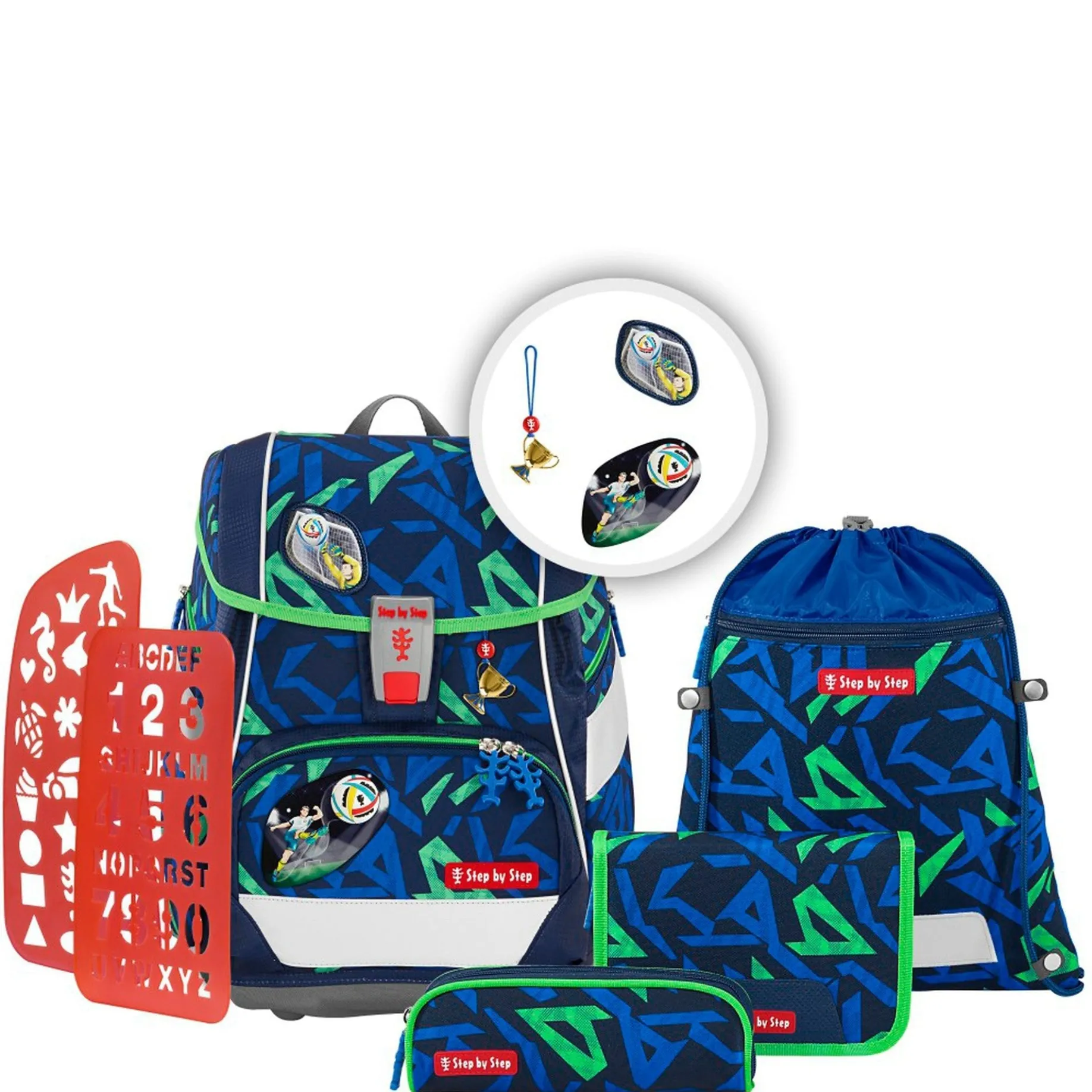 2in1 Plus - Schulranzen Set 6tlg. (Soccer Ben)