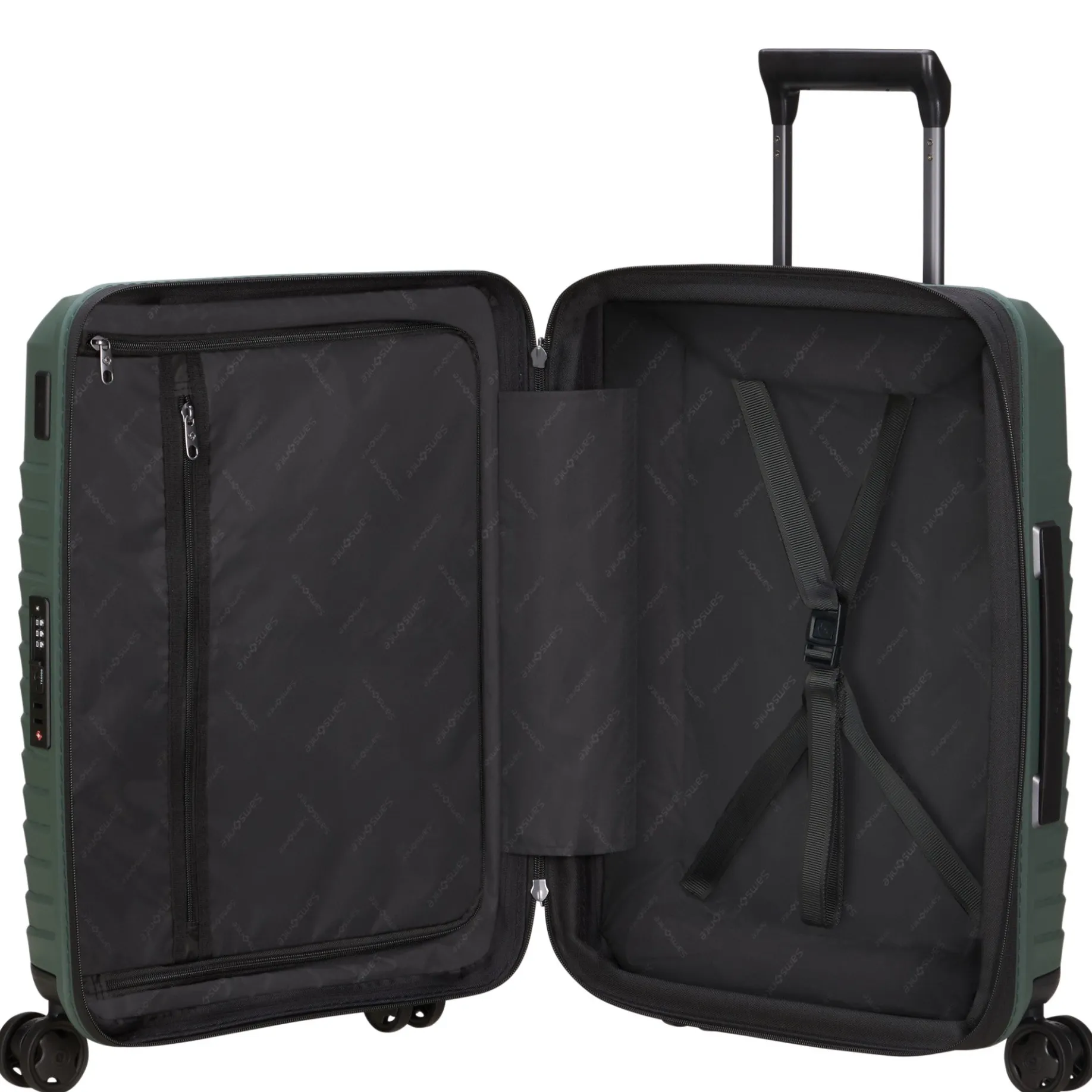 Intuo - 4-Rollen Kabinentrolley 55 cm erw. (olive green)
