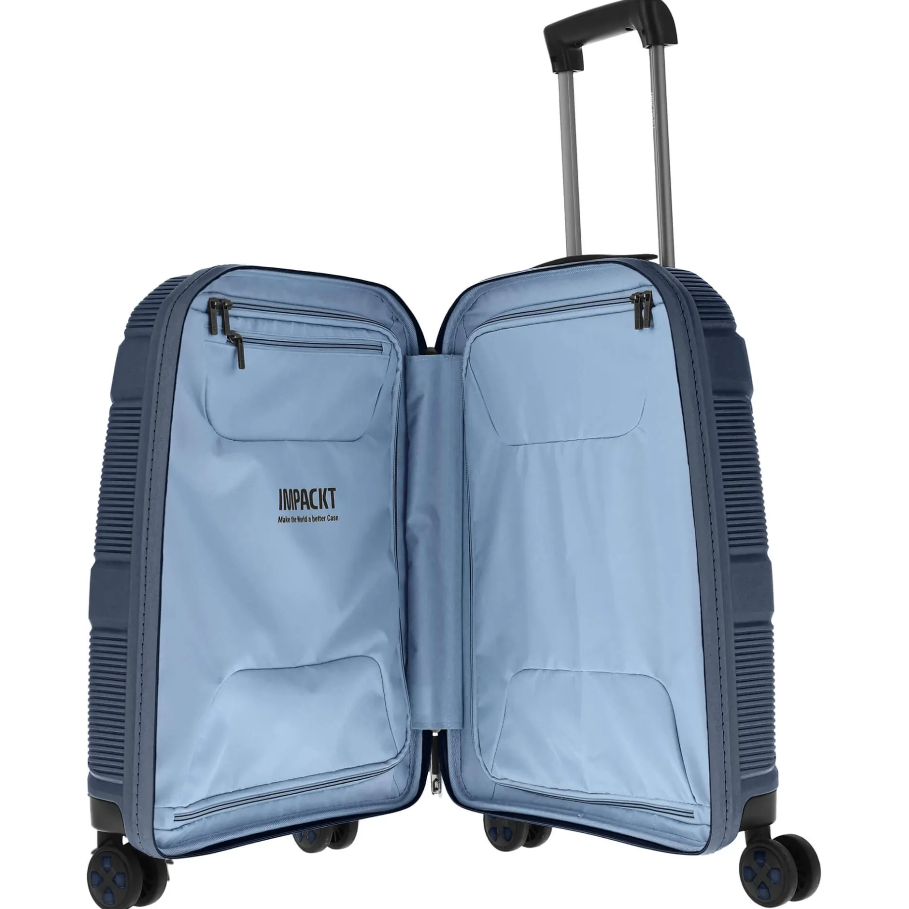 IP1 - 4-Rollen-Kabinentrolley 55 cm S mit USB Port (Glacier blue)