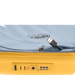IP1 - 4-Rollen-Kabinentrolley 55 cm S mit USB Port (Sunset yellow)
