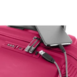 IP1 - 4-Rollen-Kabinentrolley 55 cm S mit USB Port (Flora pink)