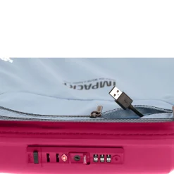 IP1 - 4-Rollen-Kabinentrolley 55 cm S mit USB Port (Flora pink)