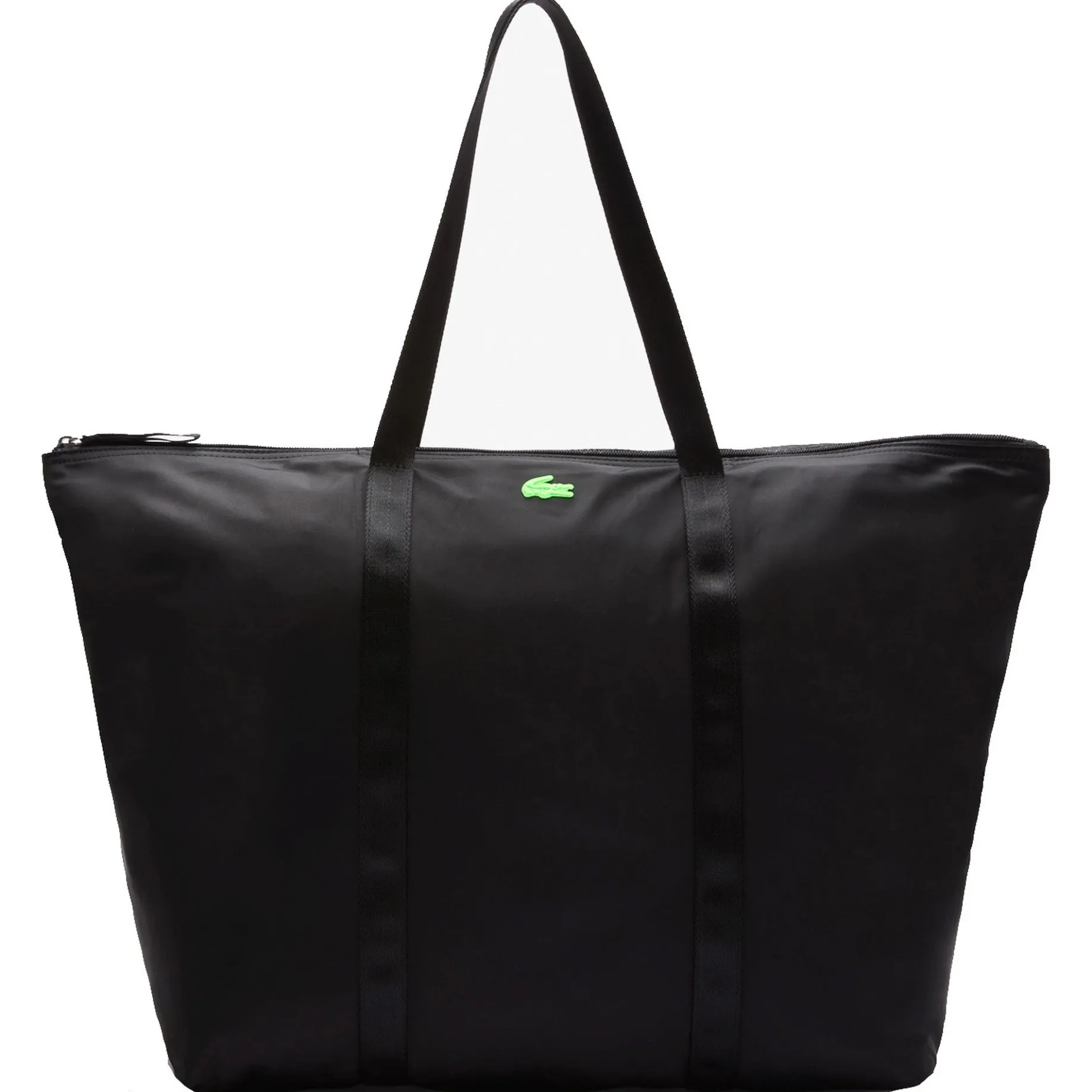 Izzie - Shopper aus leichtem Nylon 66 cm (noir vert fluo)