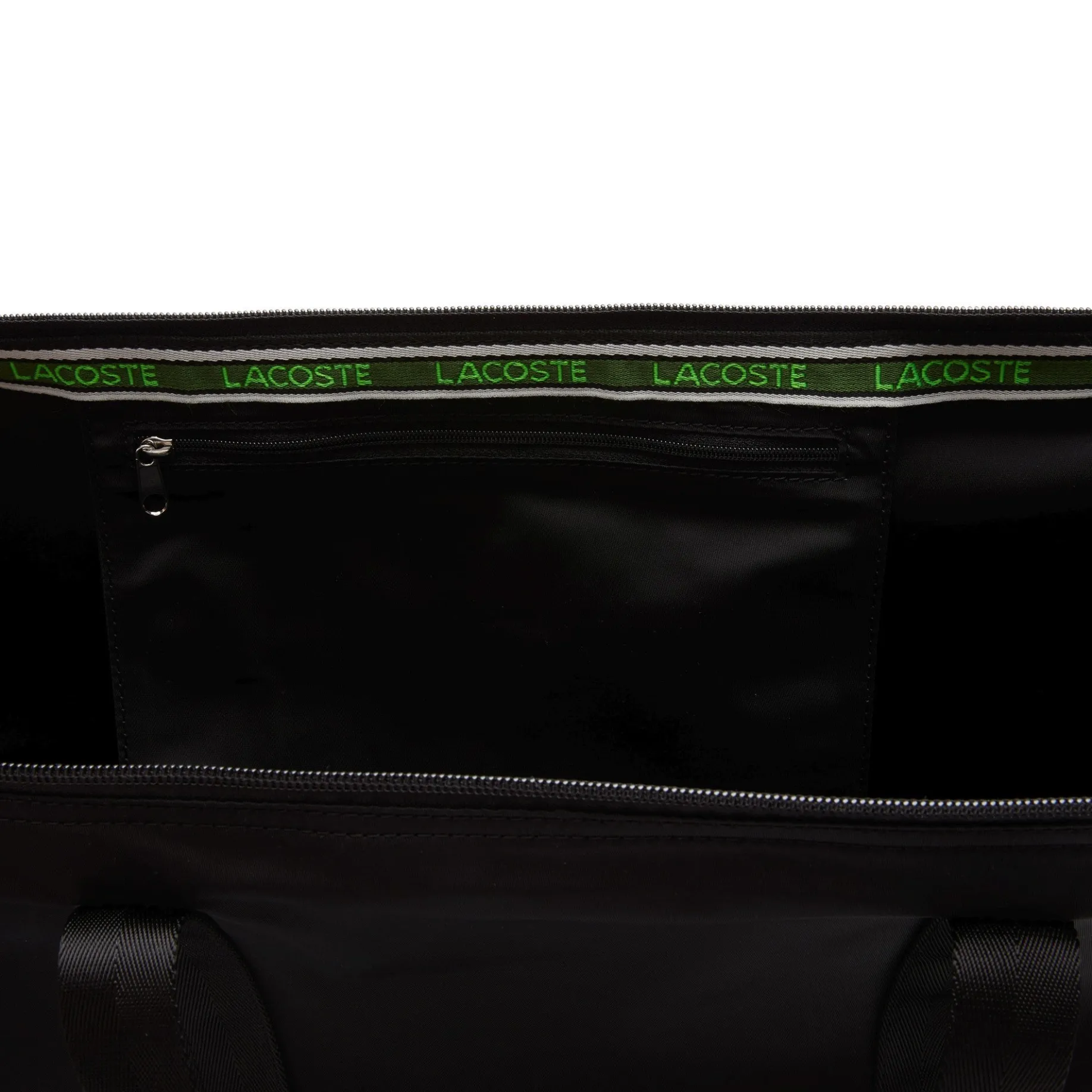 Izzie - Shopper aus leichtem Nylon 66 cm (noir vert fluo)