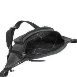 Jack - Gürteltasche Leder 23 cm (black)