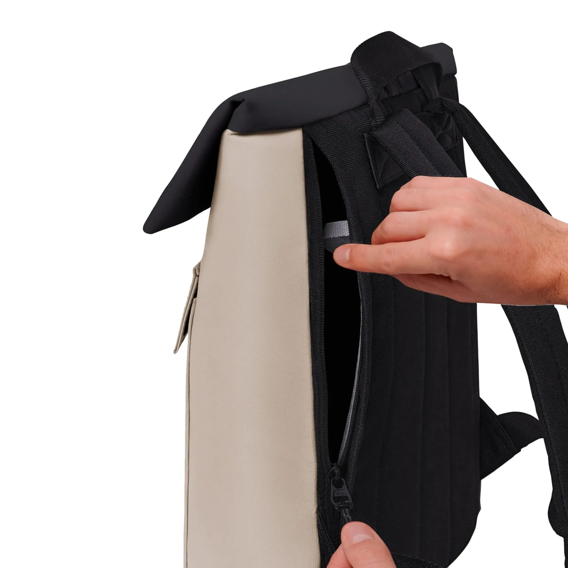 Jasper Medium Aloe Rolltop - Rucksack 16'' 45 cm (sand-black)