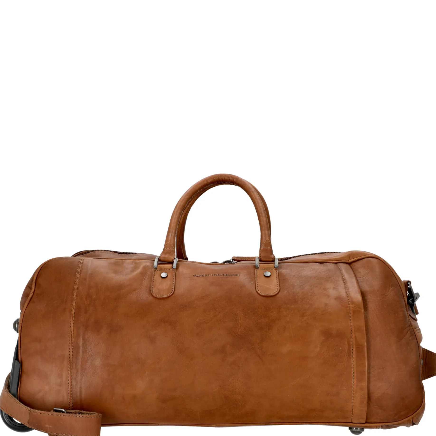 Jayven - Rollenreisetasche Leder 60 cm (cognac)