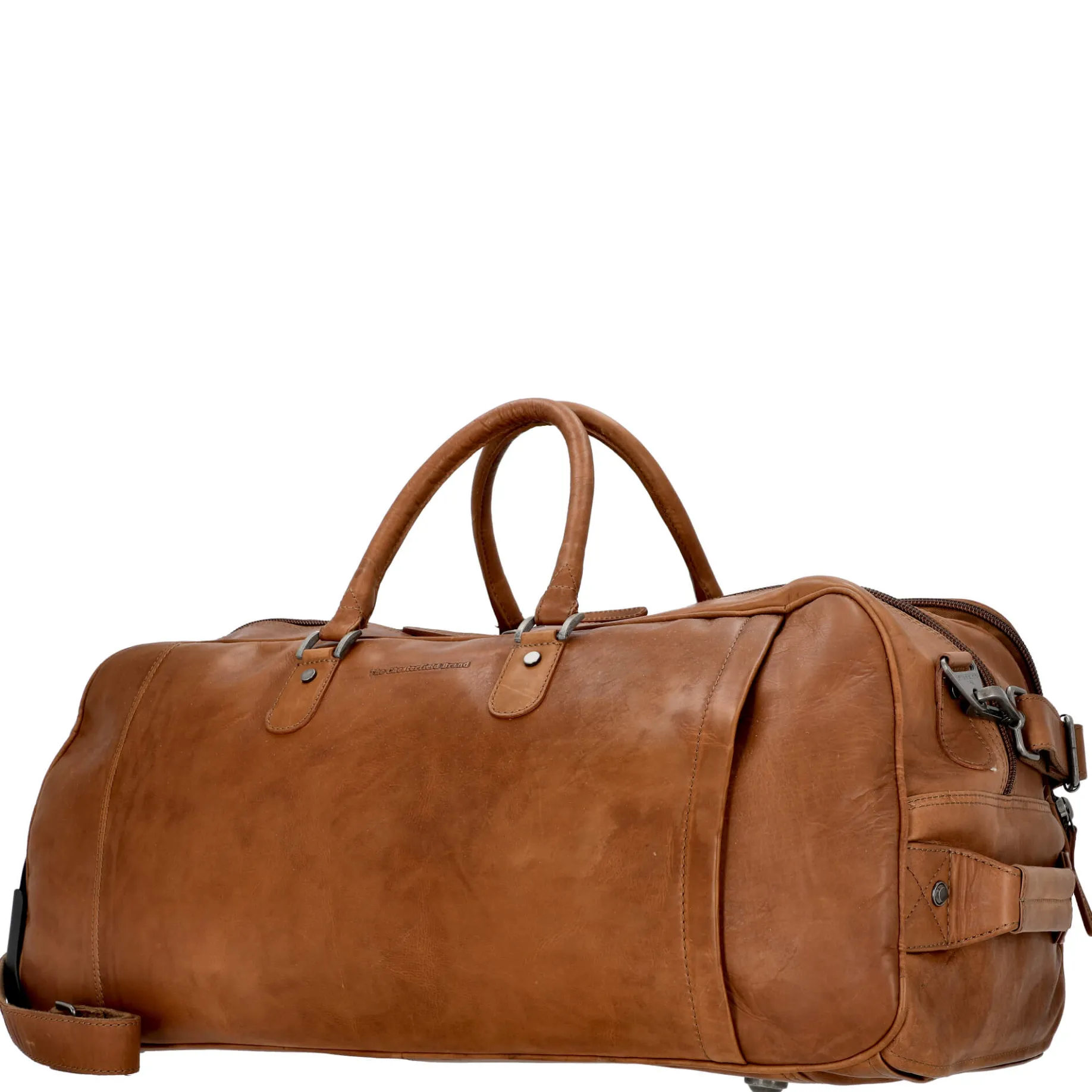 Jayven - Rollenreisetasche Leder 60 cm (cognac)