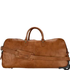 Jayven - Rollenreisetasche Leder 60 cm (cognac)