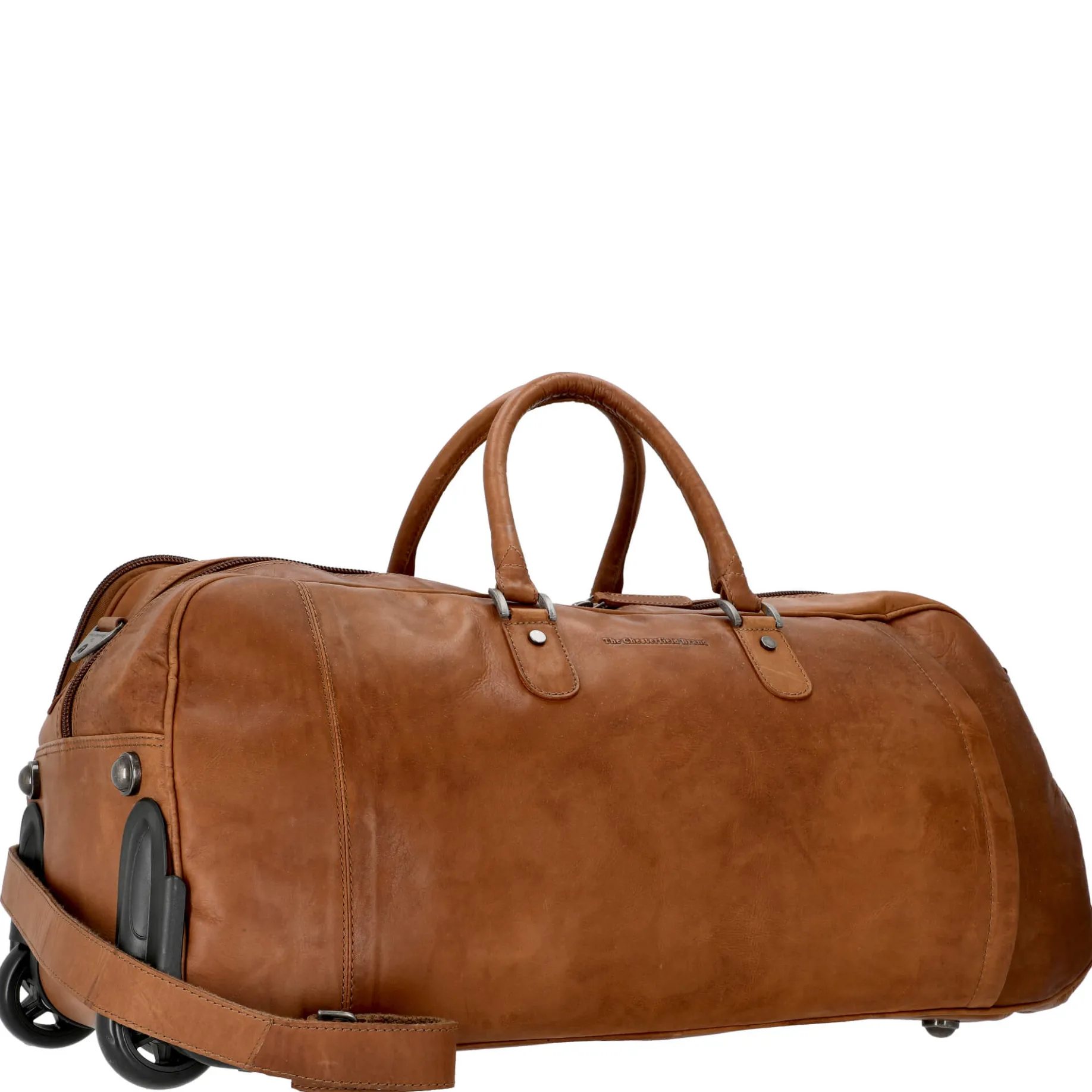 Jayven - Rollenreisetasche Leder 60 cm (cognac)