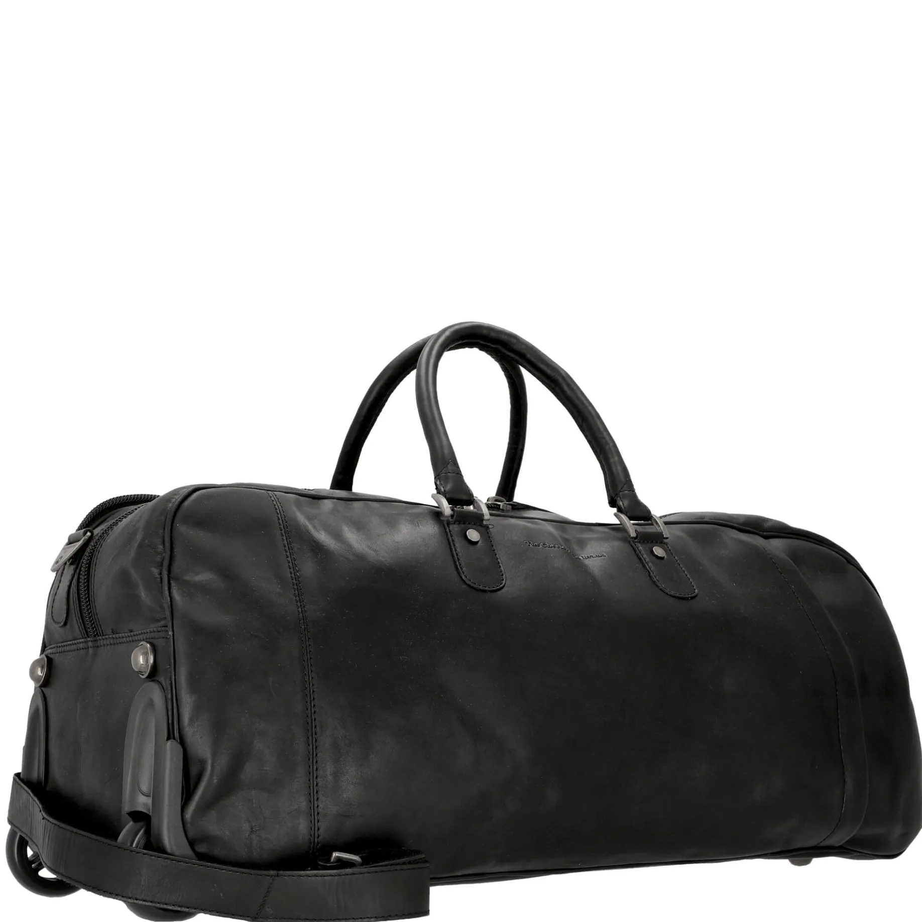 Jayven - Rollenreisetasche Leder 60 cm (black)