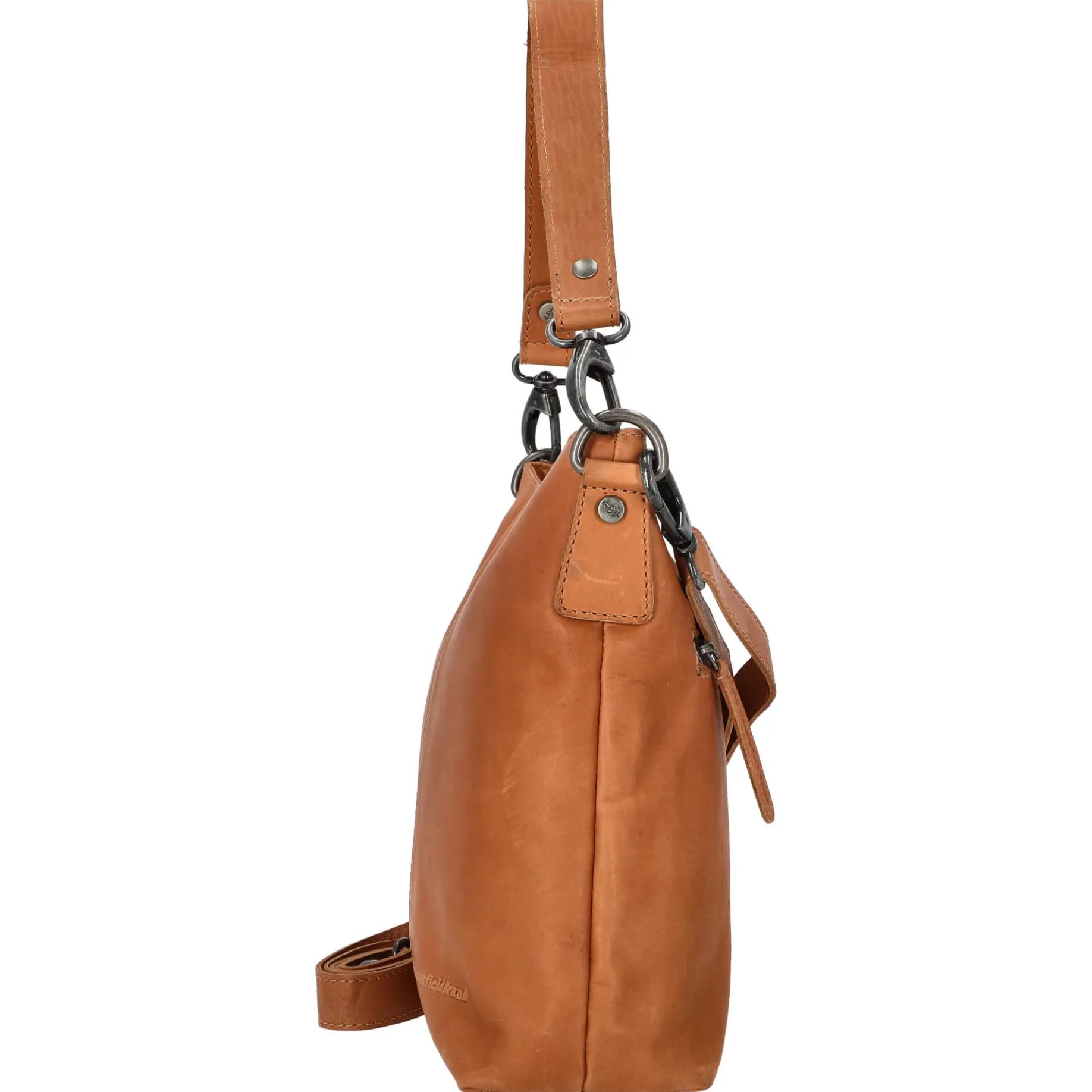Jen - Schultertasche Leder 25 cm (cognac)