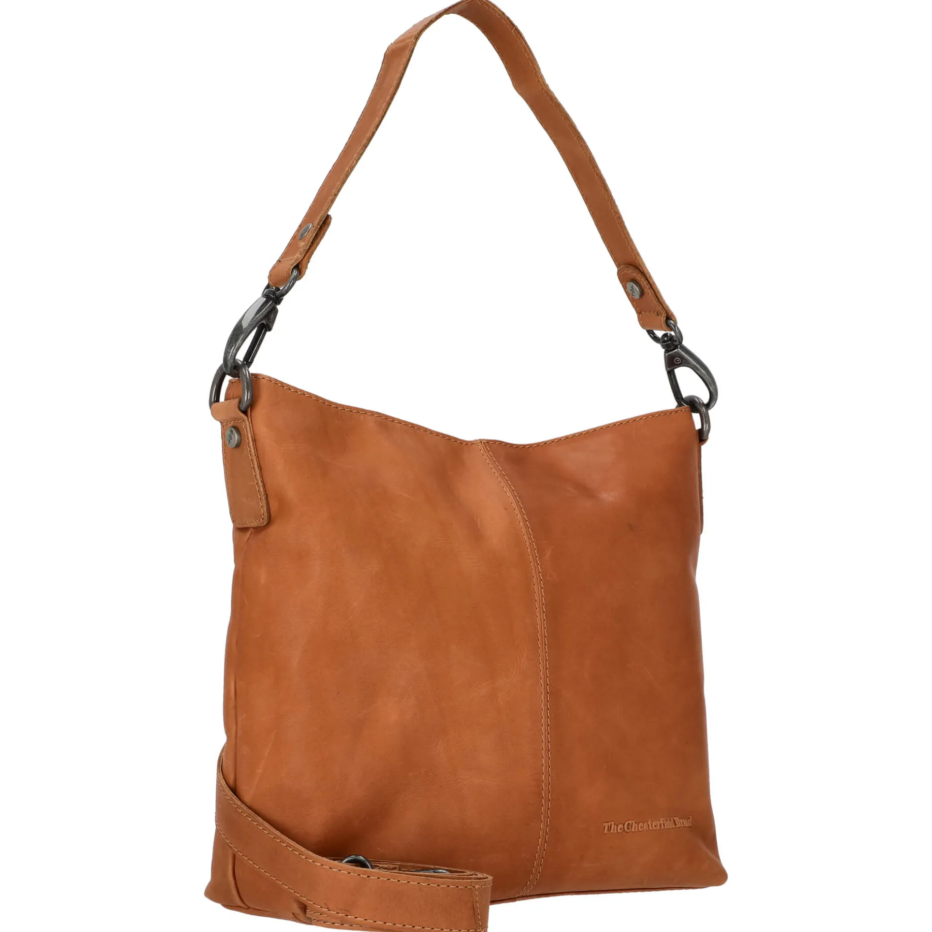 Jen - Schultertasche Leder 25 cm (cognac)