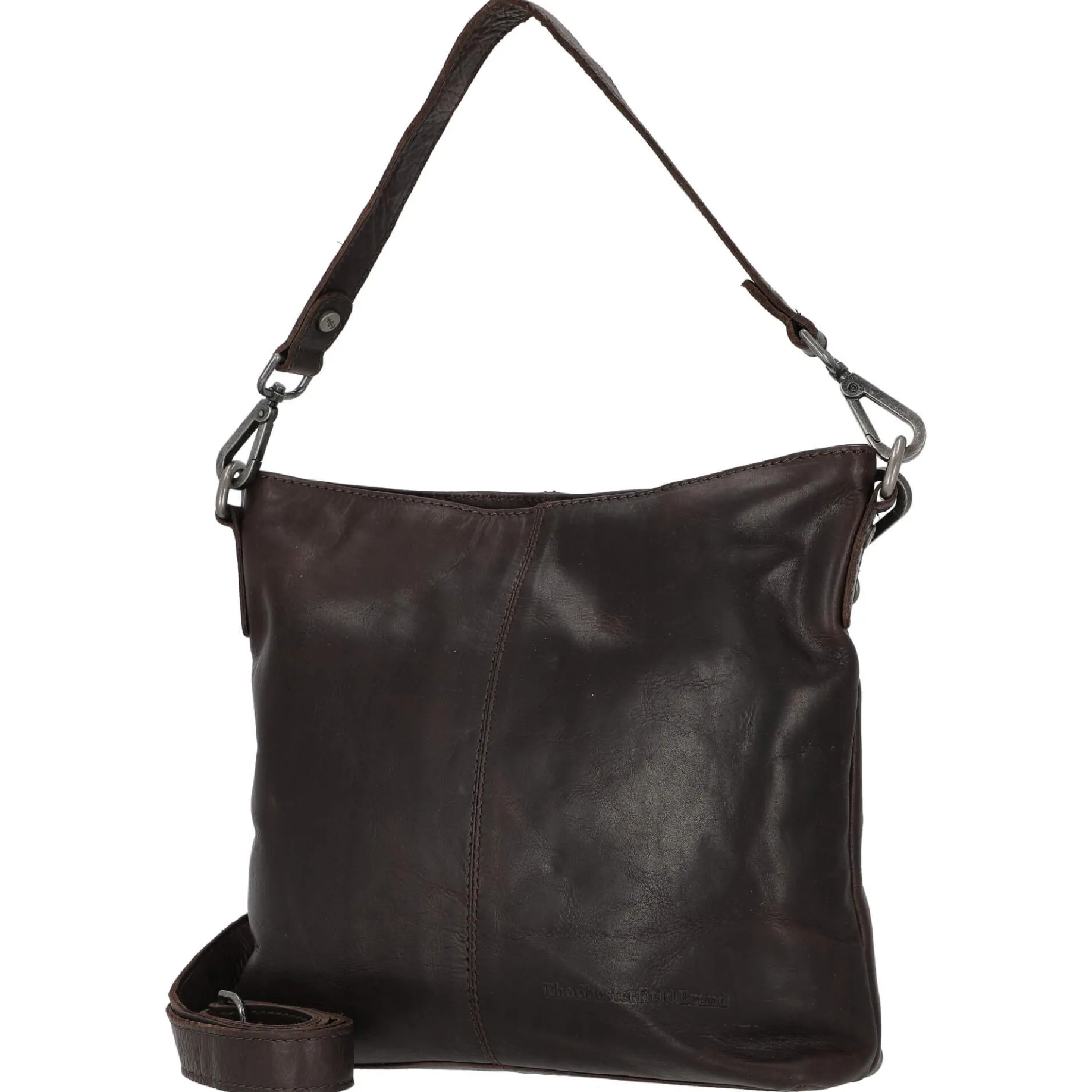 Jen - Schultertasche Leder 25 cm (brown)