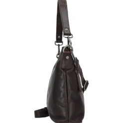 Jen - Schultertasche Leder 25 cm (brown)