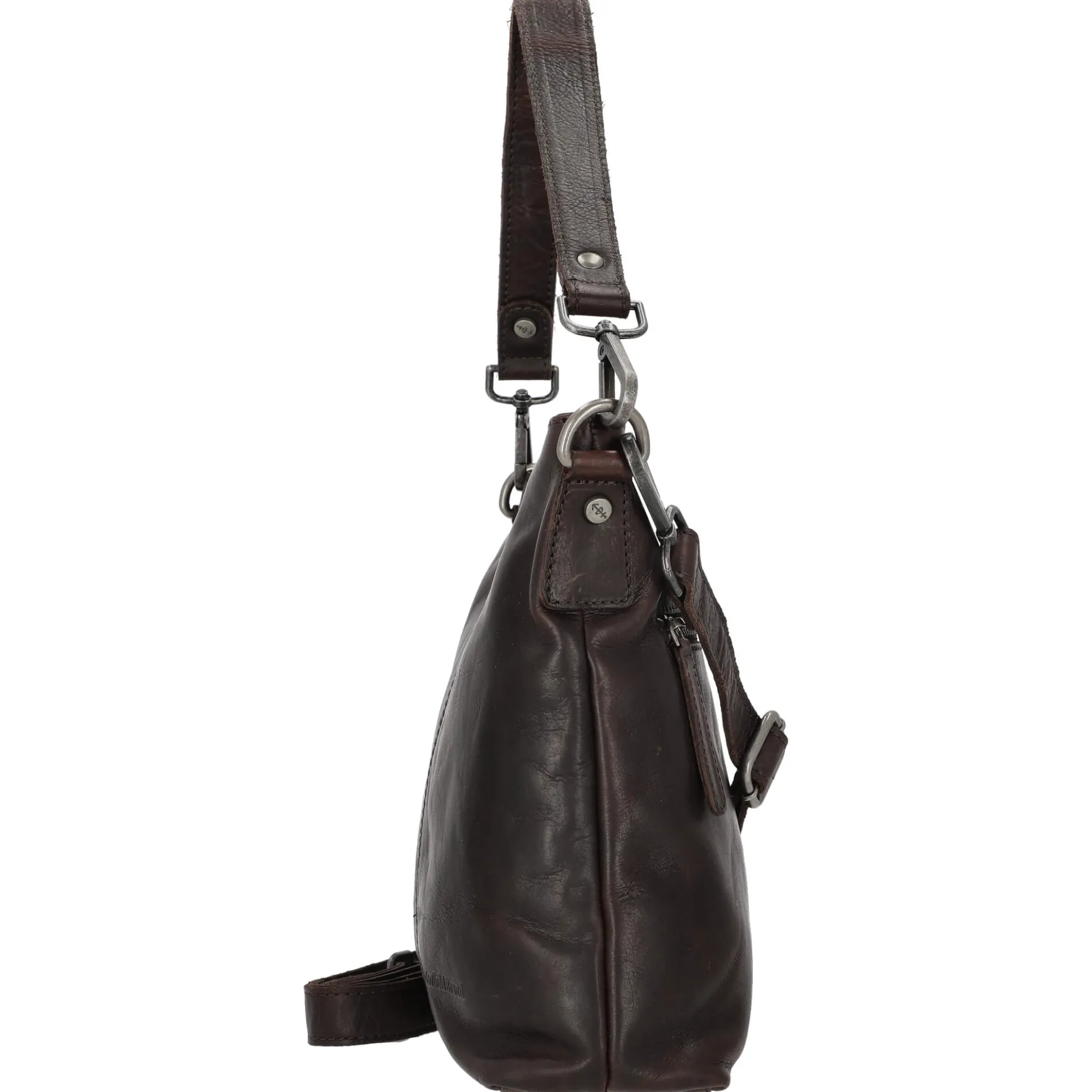 Jen - Schultertasche Leder 25 cm (brown)