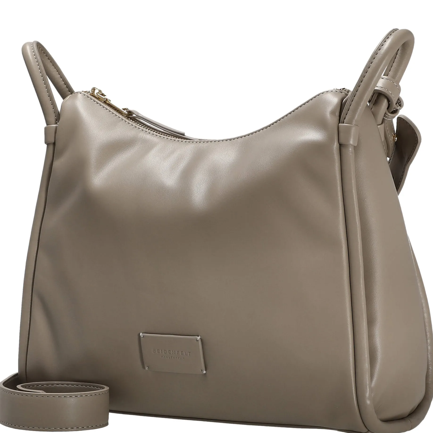 Kaavi - Umhängetasche 30 cm (smooth taupe/gold)