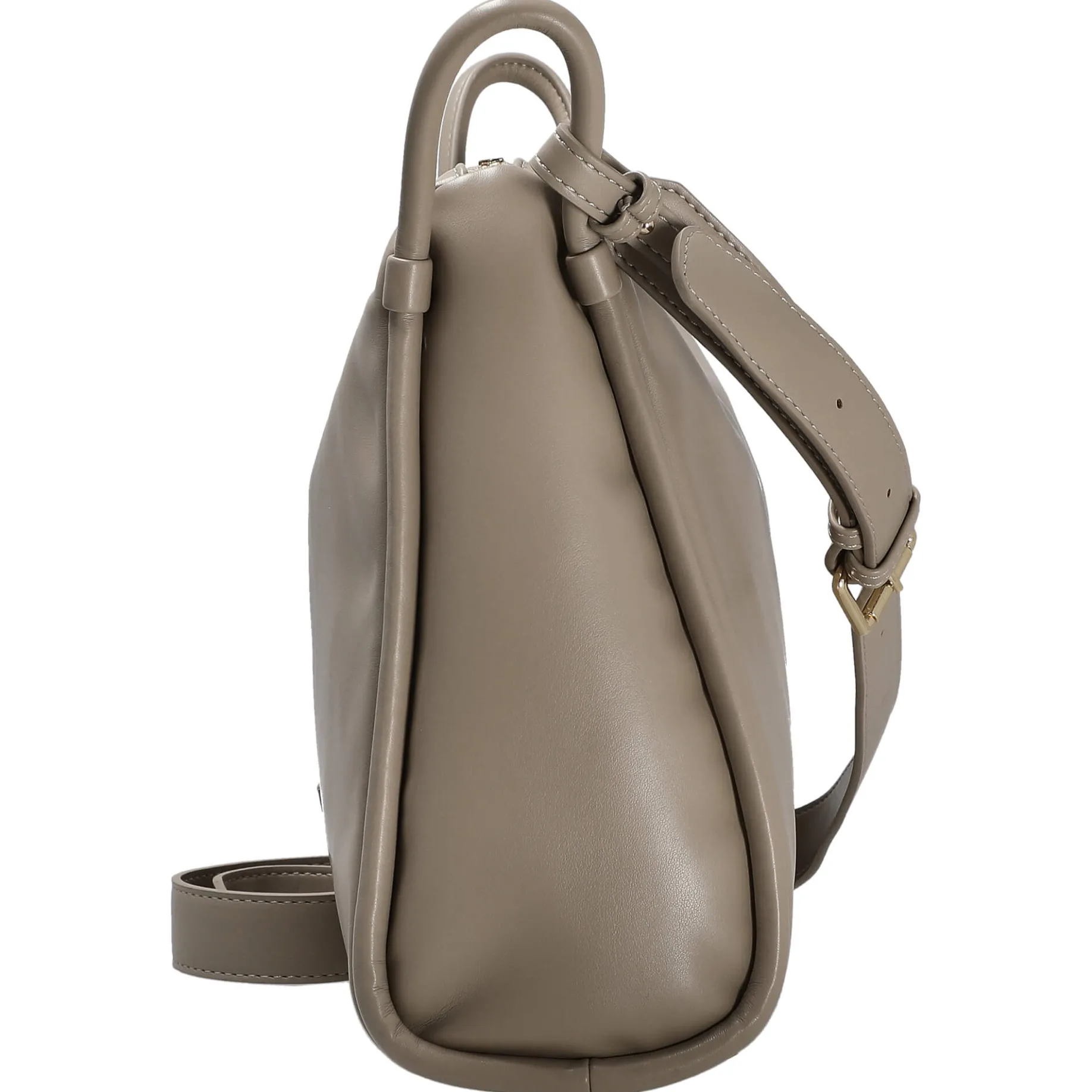 Kaavi - Umhängetasche 30 cm (smooth taupe/gold)