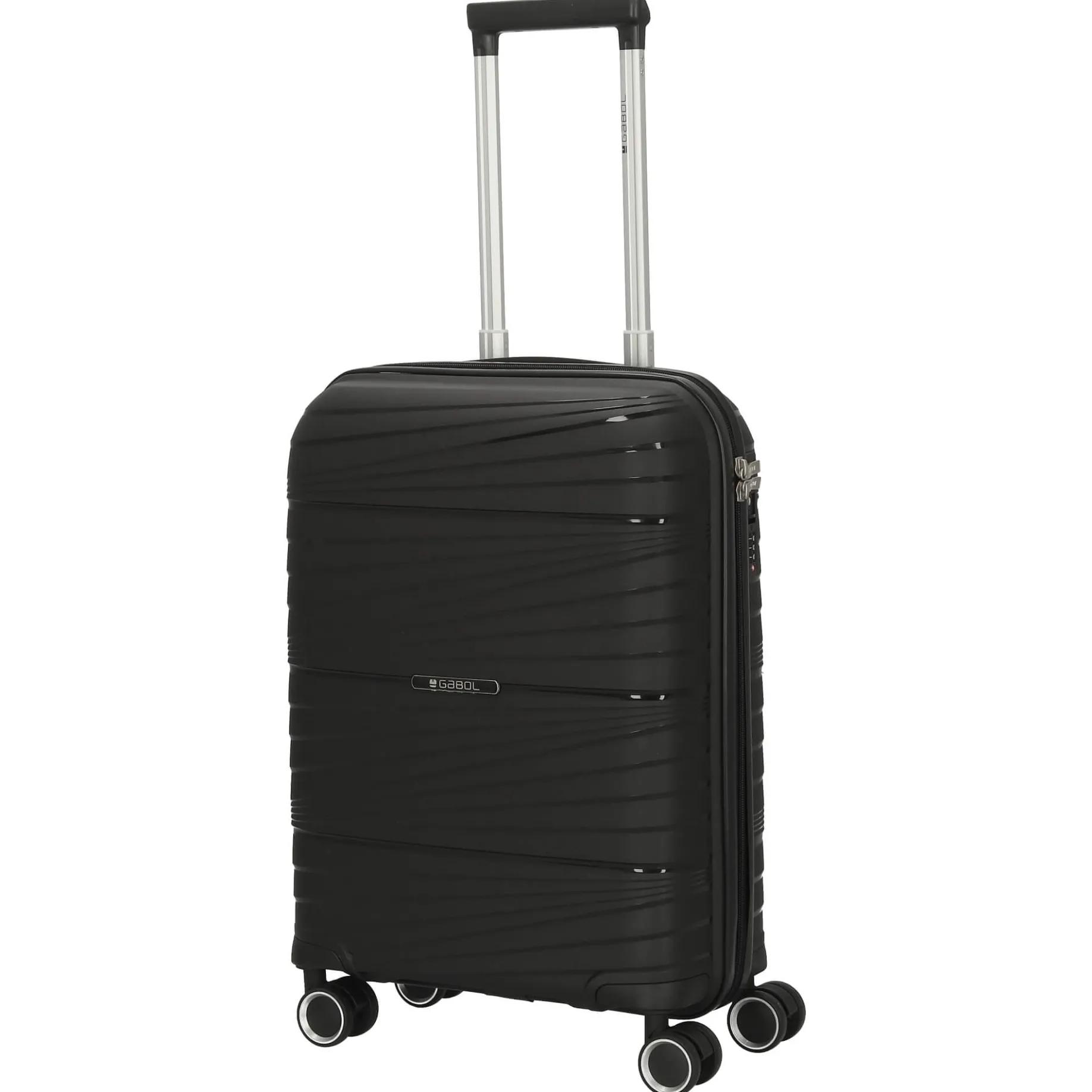 Kiba - 4-Rollen-Kabinentrolley 54 cm (black)