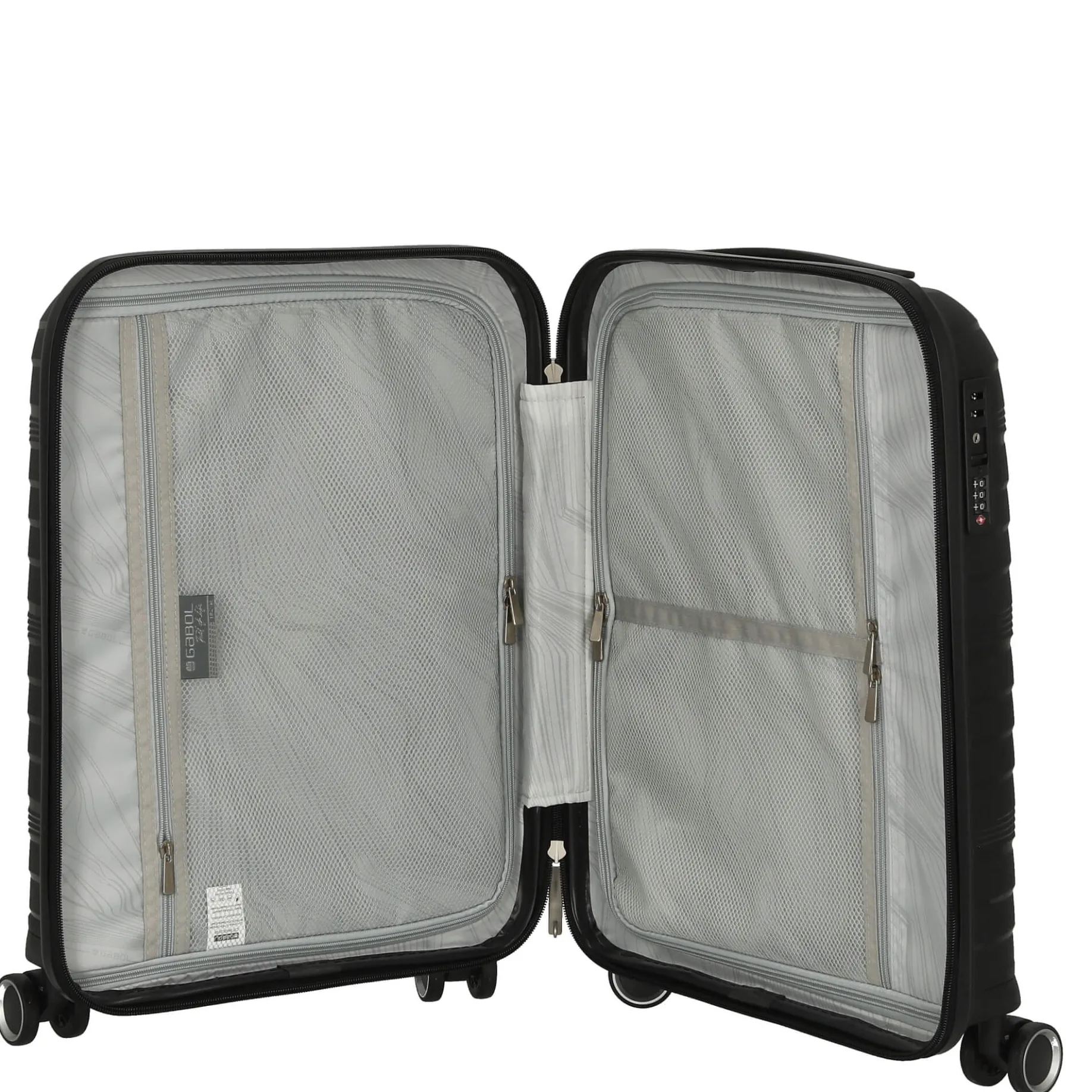 Kiba - 4-Rollen-Kabinentrolley 54 cm (black)