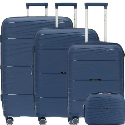 Kiba - Trolley Set + Beautycase 4tlg. (blue)