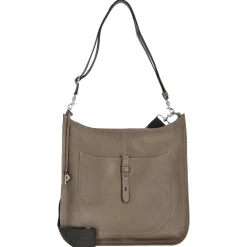 Kronberg - Schultertasche 40 cm Rindleder (hazel)