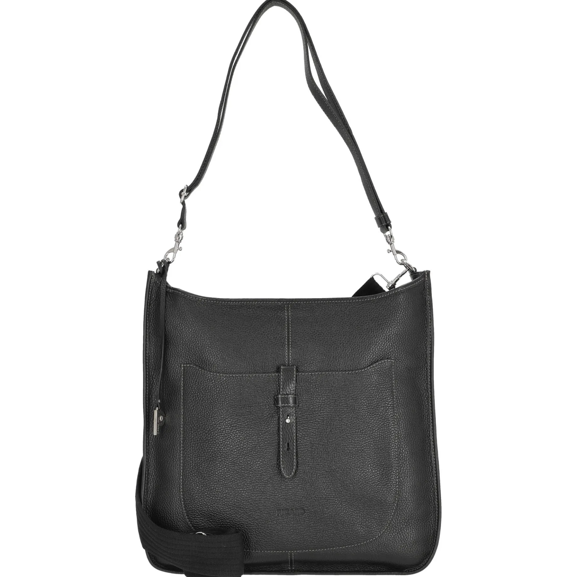 Kronberg - Schultertasche 40 cm Rindleder (black)